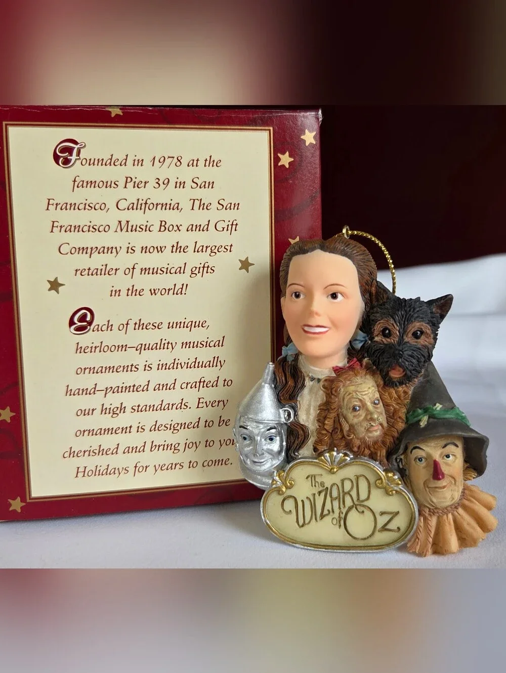 The Wizard Of Oz Musical Ornament Plays Somewhere Over The Rainbow